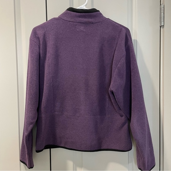 Alps Women’s Full  Zip Fleece Pullover Purple Large Gently Worn Stylish - Picture 5 of 8